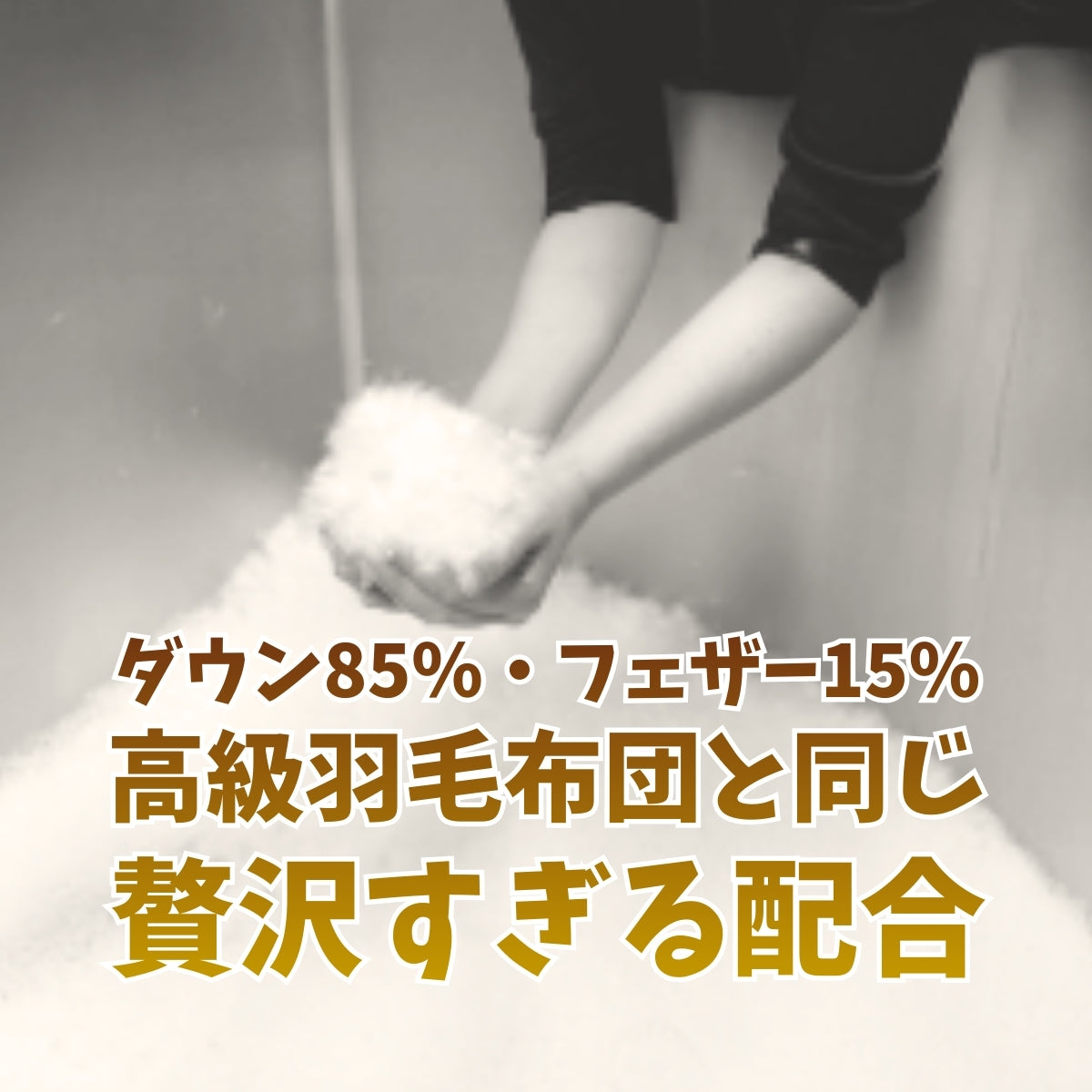 オリジナル両面ぬい風クッションSSサイズ+ダウンマフラーセット