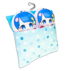 【Xで大人気！】【ぬい活】ぬい風専用オリジナルプリントお布団ダブルサイズ約20×19cm