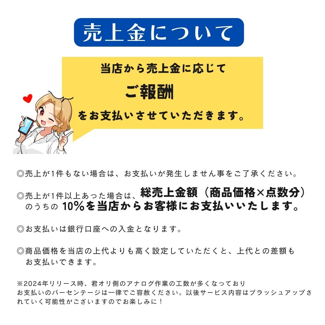 【君オリ 受注販売 3点セット】君オリ受注生産頼んでみた！◆グッズ作成・オーダー販売