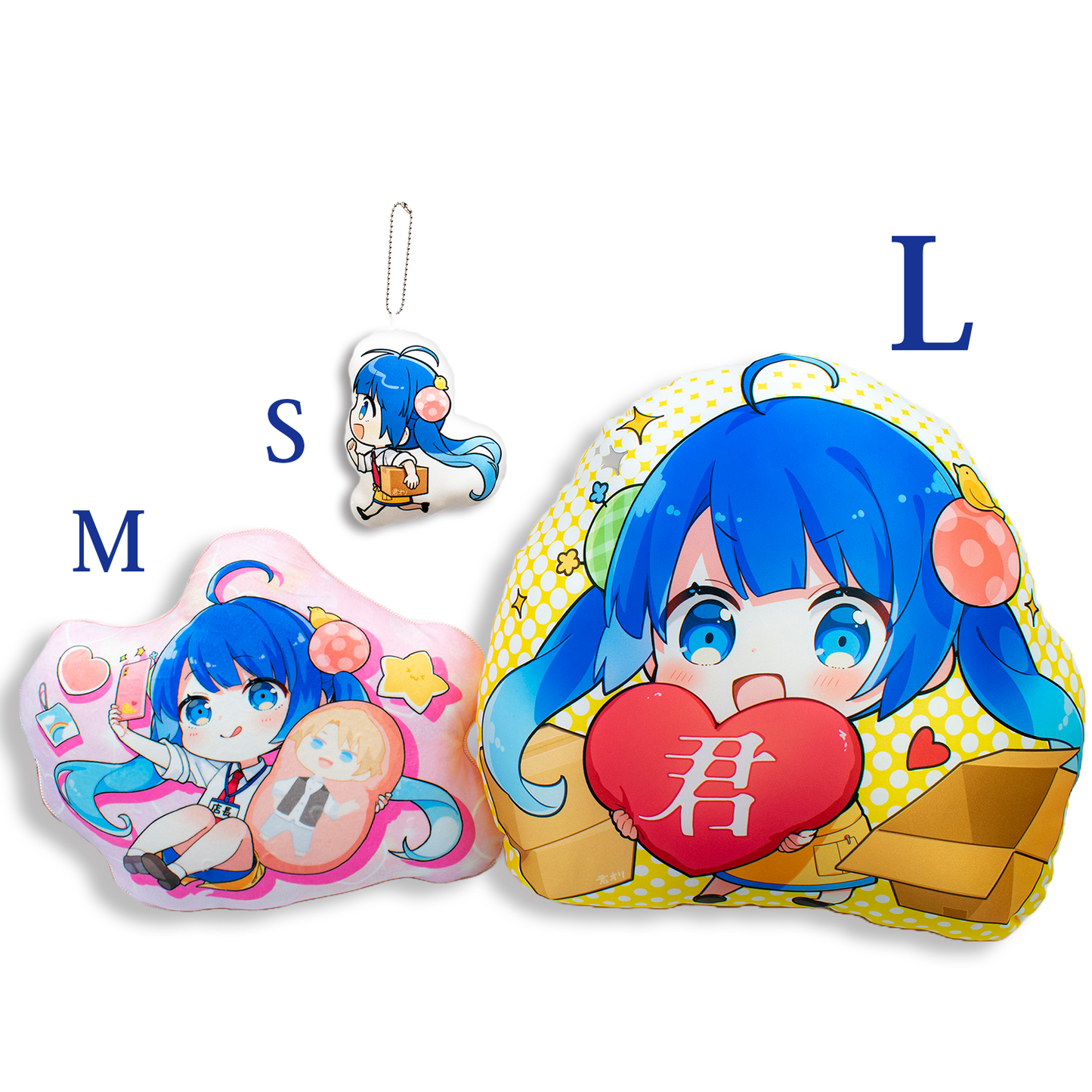 【ダイカット】【重み付き】オリジナル両面クッションMサイズ35×35cm