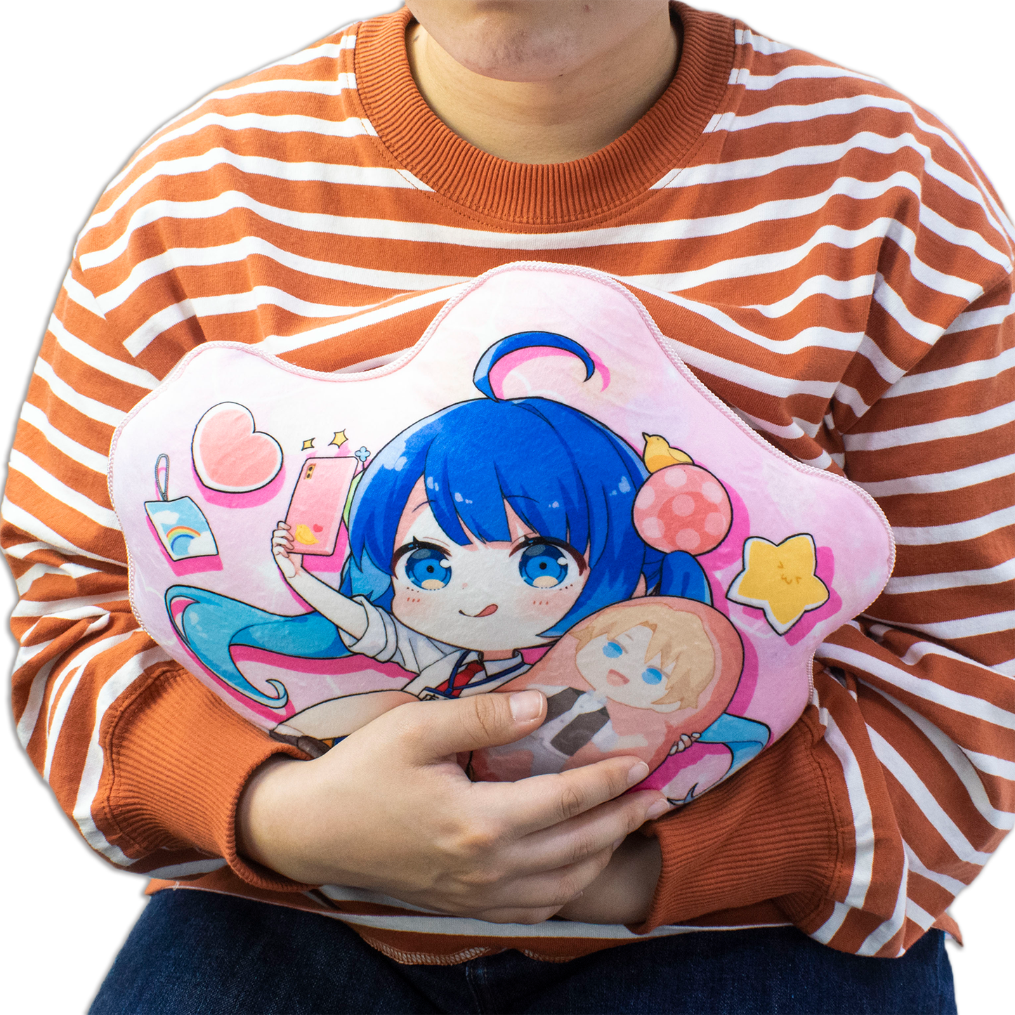 【ダイカット】【重み付き】オリジナル両面クッションMサイズ35×35cm