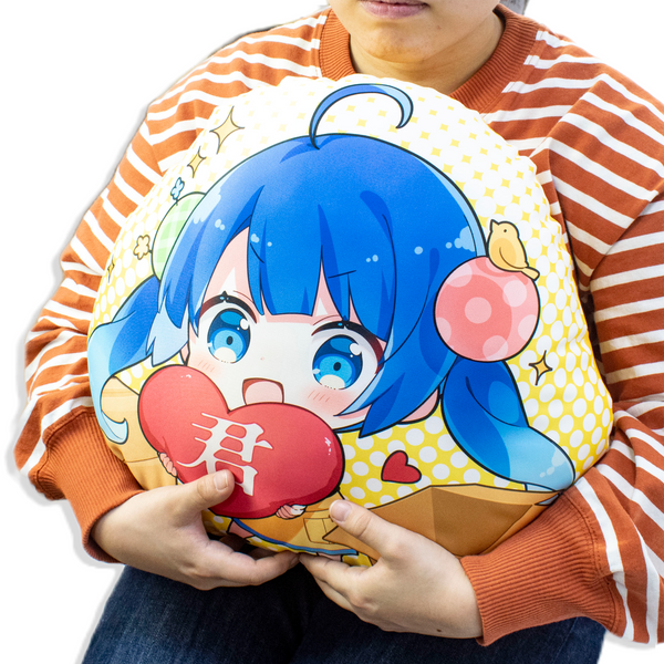 キャラクタークッション 洋梨デザイン Masayoshi Oyaデザイン Folkdrakter クッション ブルー