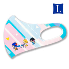 【UV・抗菌・両面プリント】顔フィットマスクLサイズ