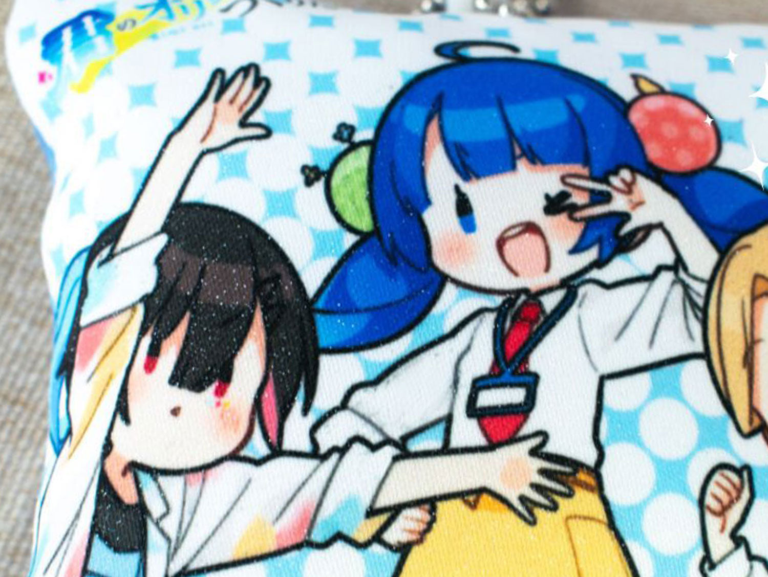 正方形】ラメピカクッションキーホルダーminiサイズ10cm – 君の