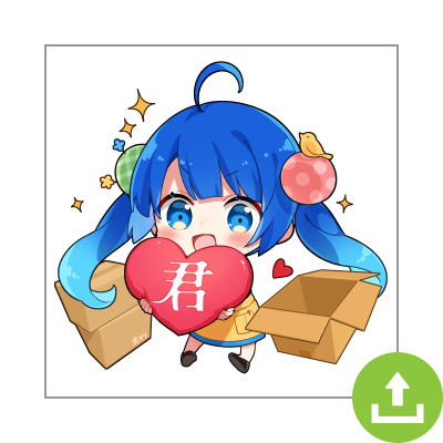 イラストをアップロード